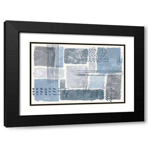 Between the Lines I Black Modern Wood Framed Art Print with Double Matting by Adams, Sarah