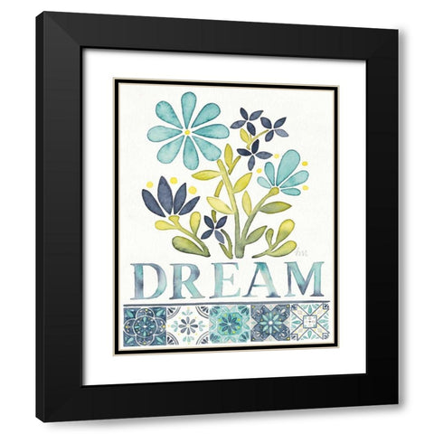 Garden Getaway Inspiration I Black Modern Wood Framed Art Print with Double Matting by Marshall, Laura