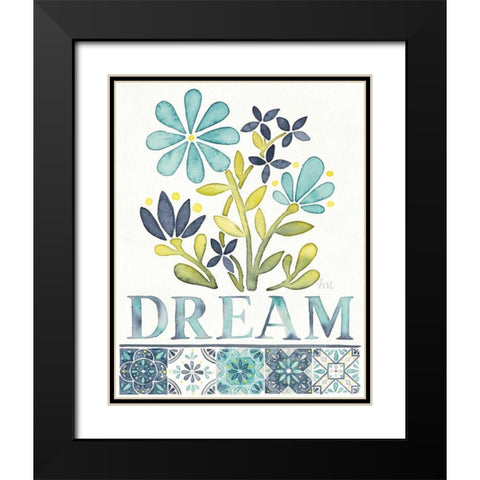 Garden Getaway Inspiration I Black Modern Wood Framed Art Print with Double Matting by Marshall, Laura