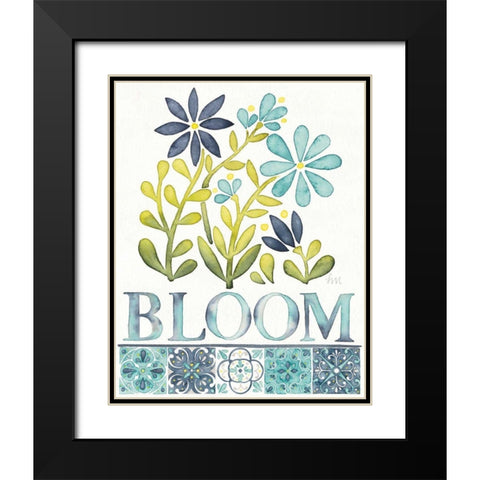Garden Getaway Inspiration II Black Modern Wood Framed Art Print with Double Matting by Marshall, Laura