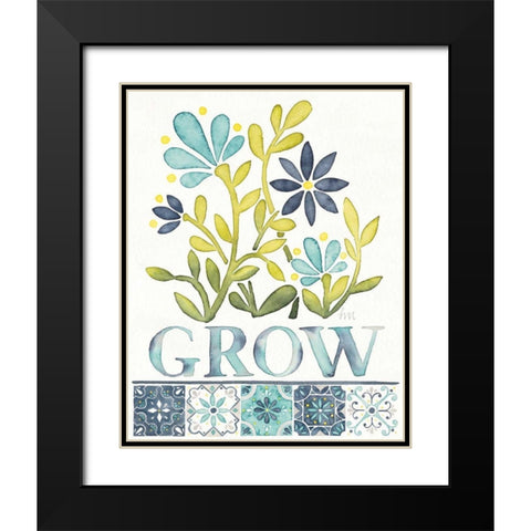 Garden Getaway Inspiration IV Black Modern Wood Framed Art Print with Double Matting by Marshall, Laura