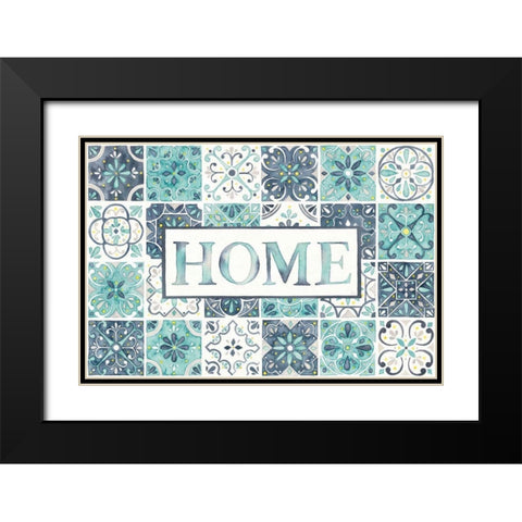Garden Getaway Home Black Modern Wood Framed Art Print with Double Matting by Marshall, Laura