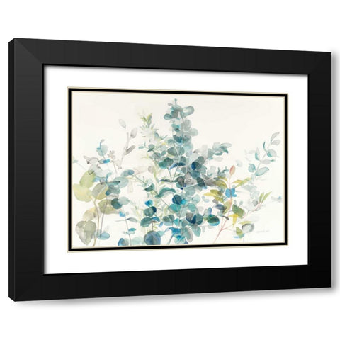 Eucalyptus I Black Modern Wood Framed Art Print with Double Matting by Nai, Danhui