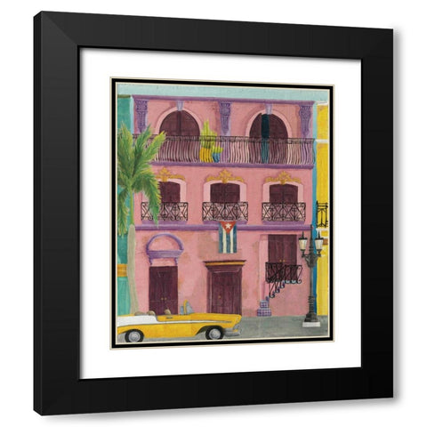 Havana II Black Modern Wood Framed Art Print with Double Matting by DeNeige, Elyse