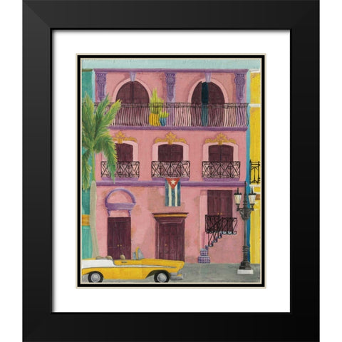 Havana II Black Modern Wood Framed Art Print with Double Matting by DeNeige, Elyse