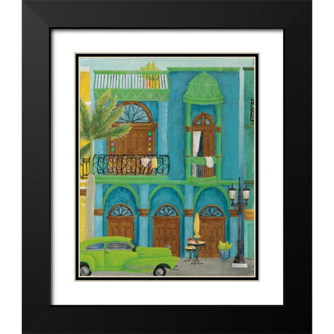 Havana IV Black Modern Wood Framed Art Print with Double Matting by DeNeige, Elyse