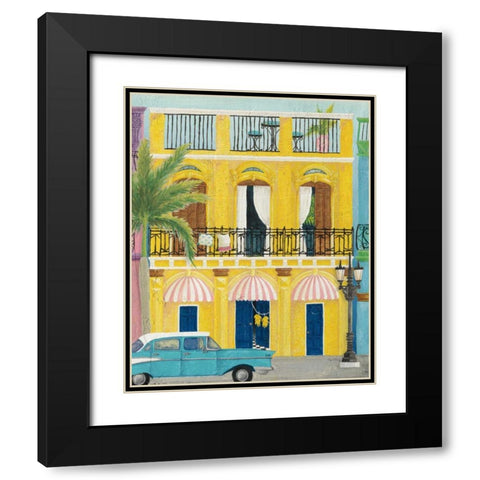 Havana V Black Modern Wood Framed Art Print with Double Matting by DeNeige, Elyse