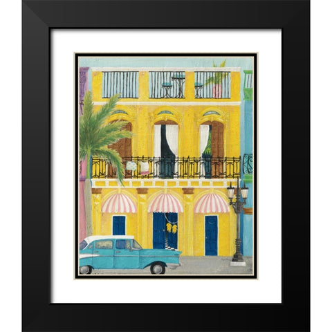 Havana V Black Modern Wood Framed Art Print with Double Matting by DeNeige, Elyse