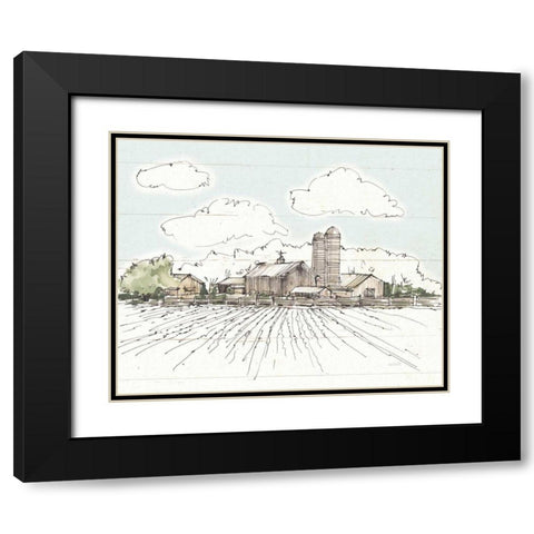 Farm Memories I Shiplap Black Modern Wood Framed Art Print with Double Matting by Tavoletti, Anne