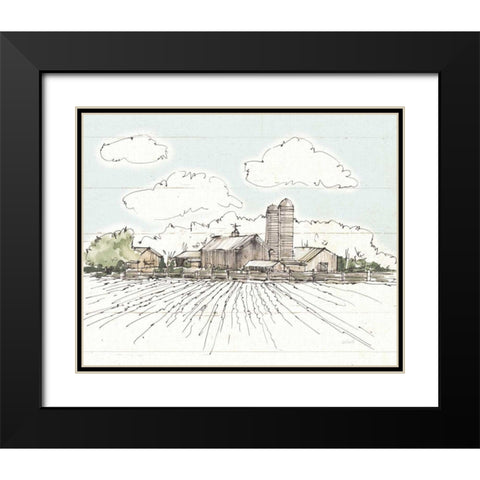 Farm Memories I Shiplap Black Modern Wood Framed Art Print with Double Matting by Tavoletti, Anne