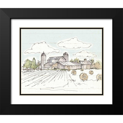 Farm Memories II Shiplap Black Modern Wood Framed Art Print with Double Matting by Tavoletti, Anne