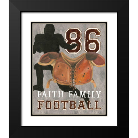 Game Day III Black Modern Wood Framed Art Print with Double Matting by Fabiano, Marco