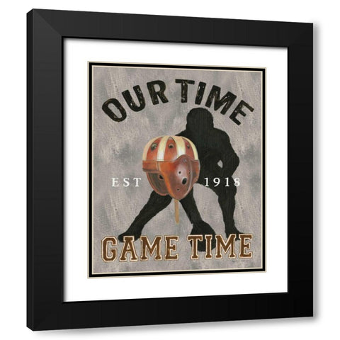 Game Day IV Black Modern Wood Framed Art Print with Double Matting by Fabiano, Marco
