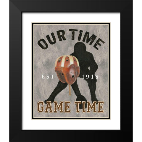 Game Day IV Black Modern Wood Framed Art Print with Double Matting by Fabiano, Marco