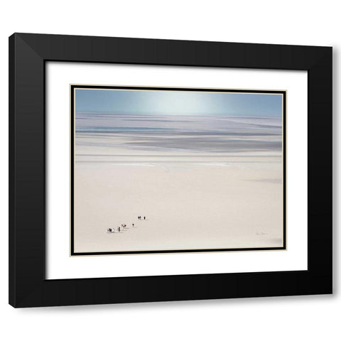 Caravan in France Black Modern Wood Framed Art Print with Double Matting by Bevan, Keri