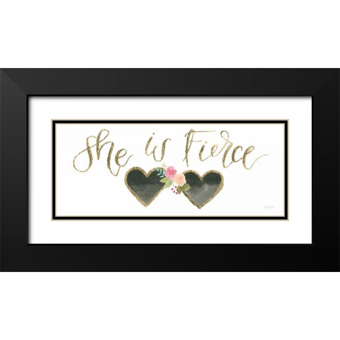 Girl Power VI Black Modern Wood Framed Art Print with Double Matting by Jackson, Jenaya