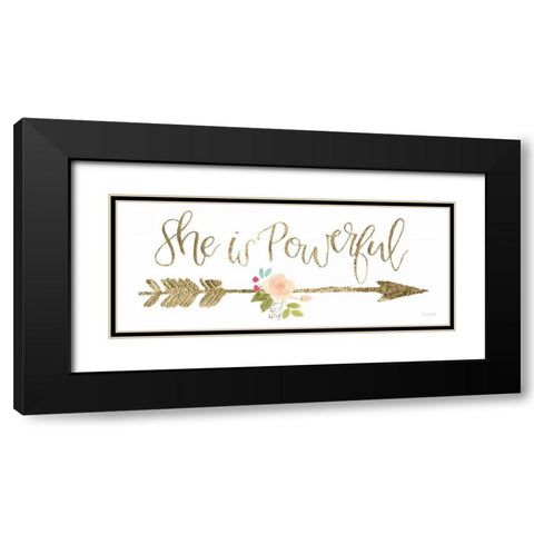 Girl Power VII Black Modern Wood Framed Art Print with Double Matting by Jackson, Jenaya