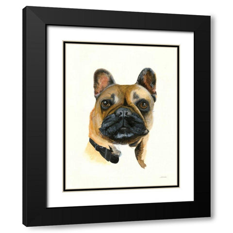 Gidget Black Modern Wood Framed Art Print with Double Matting by Ducklow, Patsy