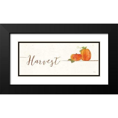 Underlined Fall I Black Modern Wood Framed Art Print with Double Matting by Charron, Veronique