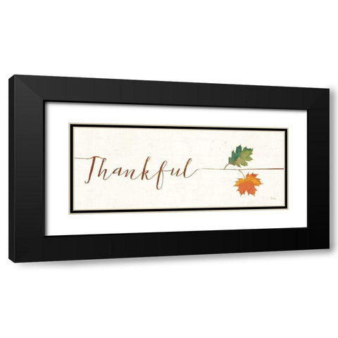 Underlined Fall III Black Modern Wood Framed Art Print with Double Matting by Charron, Veronique
