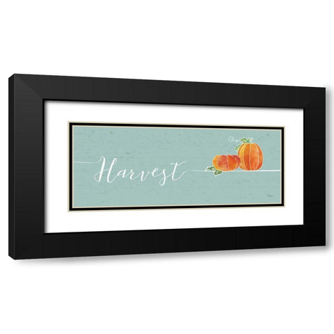 Underlined Fall I Color Black Modern Wood Framed Art Print with Double Matting by Charron, Veronique