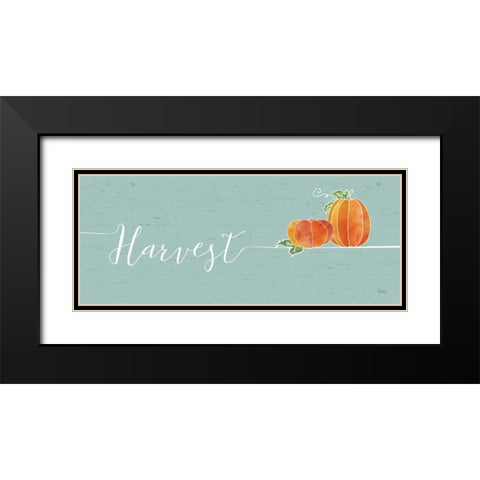 Underlined Fall I Color Black Modern Wood Framed Art Print with Double Matting by Charron, Veronique