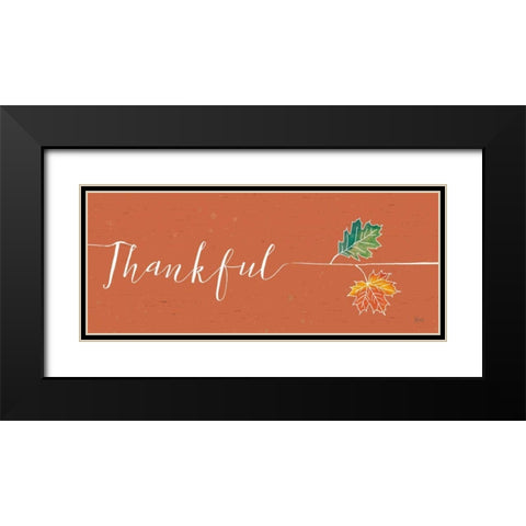 Underlined Fall III Color Black Modern Wood Framed Art Print with Double Matting by Charron, Veronique