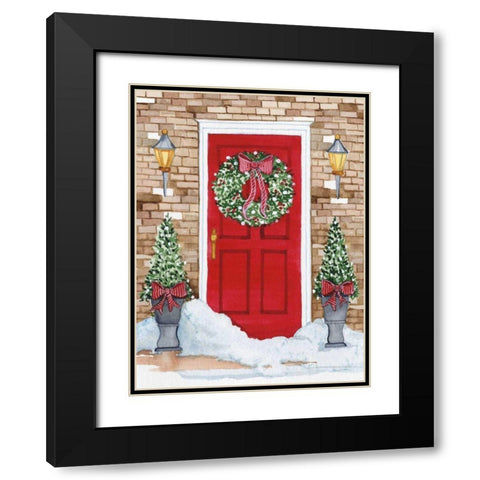 Night Before Christmas I Black Modern Wood Framed Art Print with Double Matting by McKenna, Kathleen Parr