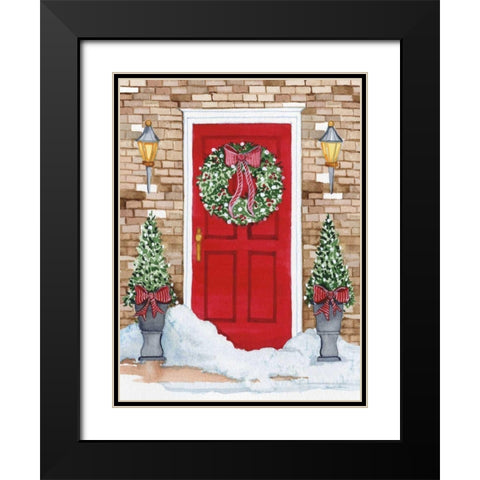 Night Before Christmas I Black Modern Wood Framed Art Print with Double Matting by McKenna, Kathleen Parr
