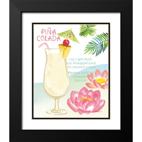 Tropical Getaway II Black Modern Wood Framed Art Print with Double Matting by Grove, Beth