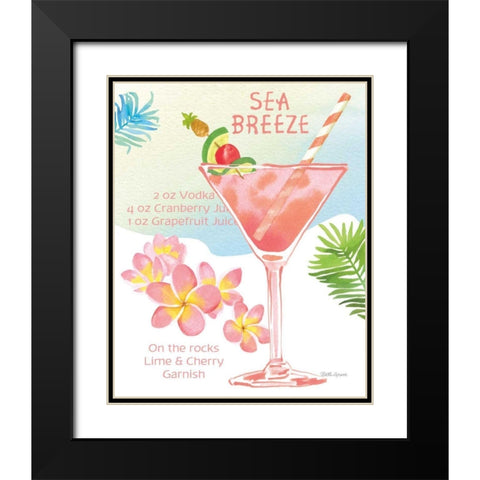 Tropical Getaway IV Black Modern Wood Framed Art Print with Double Matting by Grove, Beth