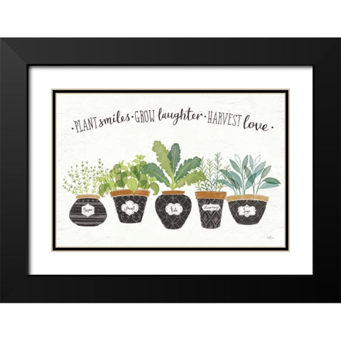 Fine Herbs I Black Modern Wood Framed Art Print with Double Matting by Penner, Janelle