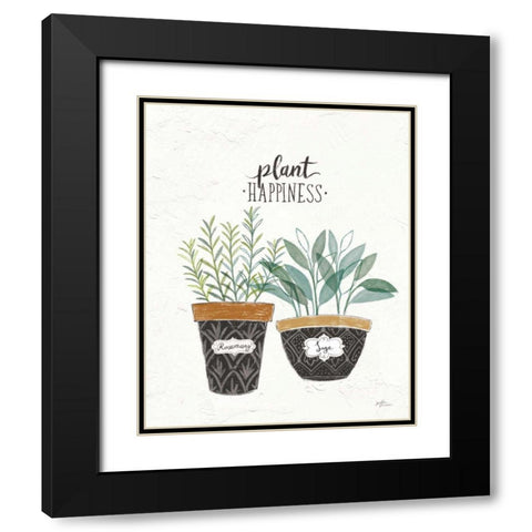 Fine Herbs IV Black Modern Wood Framed Art Print with Double Matting by Penner, Janelle