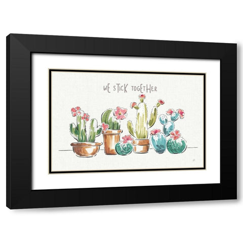 Desert Bloom I Black Modern Wood Framed Art Print with Double Matting by Brissonnet, Daphne