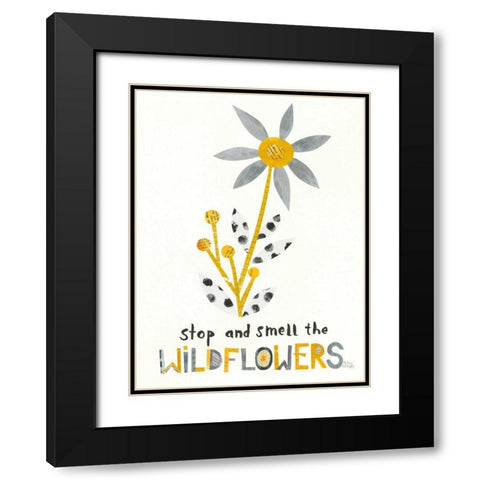 Bloom Boldly III Black Modern Wood Framed Art Print with Double Matting by Averinos, Melissa