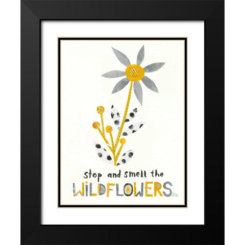 Bloom Boldly III Black Modern Wood Framed Art Print with Double Matting by Averinos, Melissa