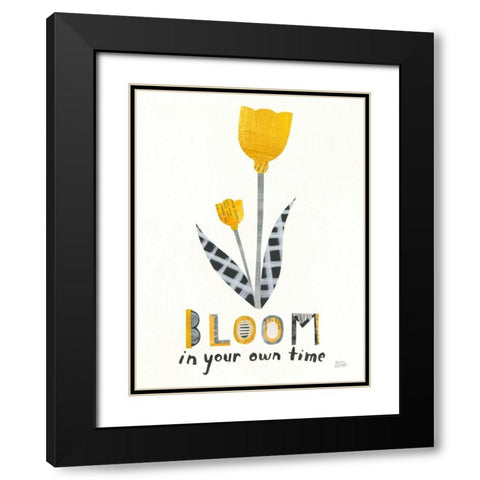 Bloom Boldly IV Black Modern Wood Framed Art Print with Double Matting by Averinos, Melissa