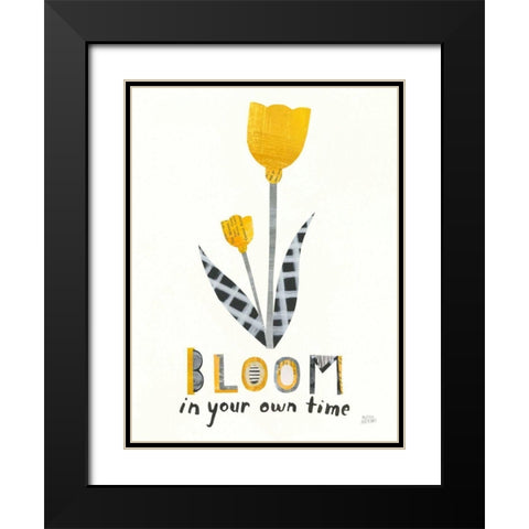 Bloom Boldly IV Black Modern Wood Framed Art Print with Double Matting by Averinos, Melissa