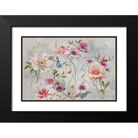 Antique Garden I Black Modern Wood Framed Art Print with Double Matting by Audit, Lisa