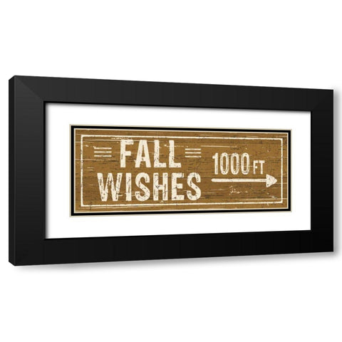 Harvest Signs V Black Modern Wood Framed Art Print with Double Matting by Pela Studio