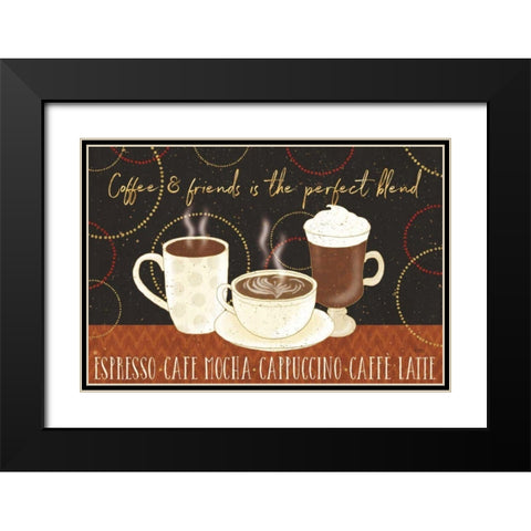 Fresh Coffee I Black Modern Wood Framed Art Print with Double Matting by Audit, Lisa