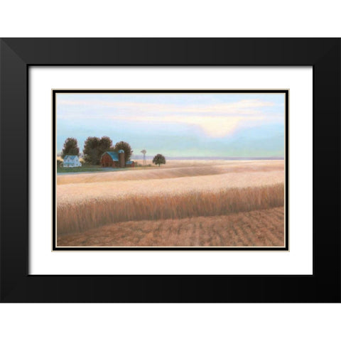 Family Farm No Couple Black Modern Wood Framed Art Print with Double Matting by Wiens, James