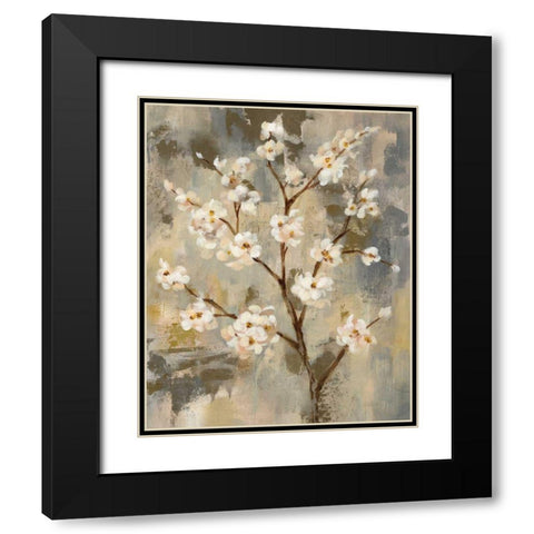 Neutral Branches II Crop Black Modern Wood Framed Art Print with Double Matting by Vassileva, Silvia