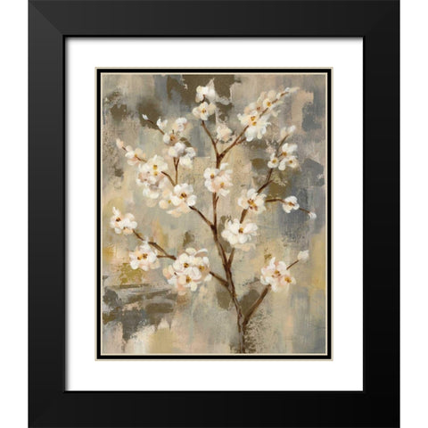 Neutral Branches II Crop Black Modern Wood Framed Art Print with Double Matting by Vassileva, Silvia