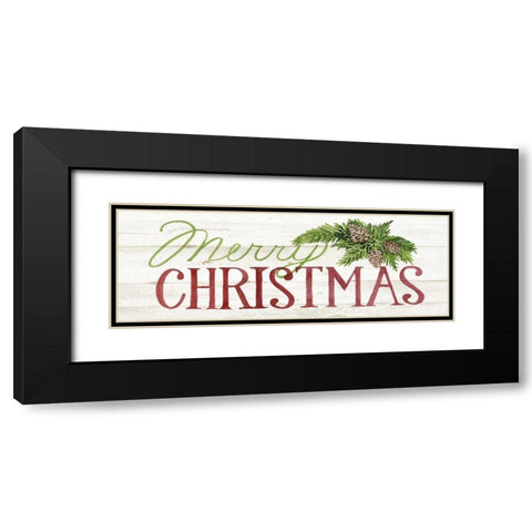 Holiday Sayings II on Wood Whitewash v2 Black Modern Wood Framed Art Print with Double Matting by McKenna, Kathleen Parr