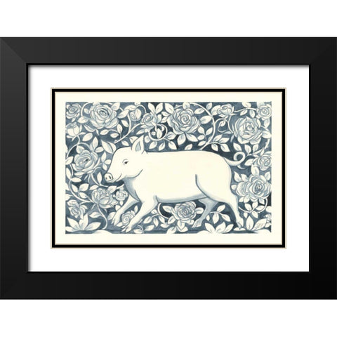 Farm Life IV Black Modern Wood Framed Art Print with Double Matting by Thomas, Miranda