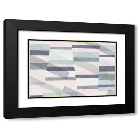 Pastel Reflections I Black Modern Wood Framed Art Print with Double Matting by Hershey, Moira