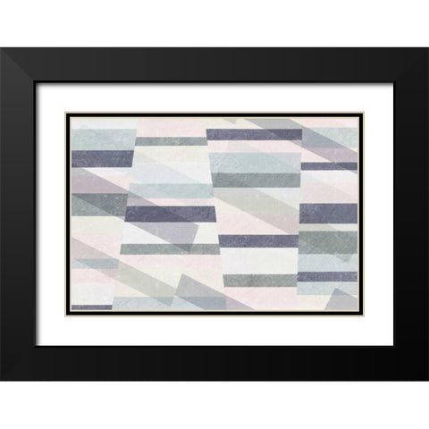 Pastel Reflections I Black Modern Wood Framed Art Print with Double Matting by Hershey, Moira