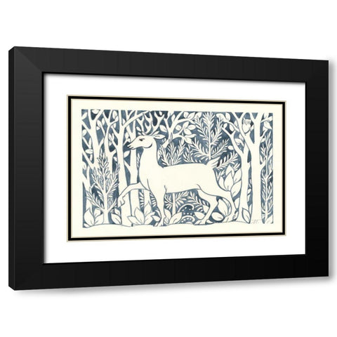 Forest Life V Black Modern Wood Framed Art Print with Double Matting by Thomas, Miranda