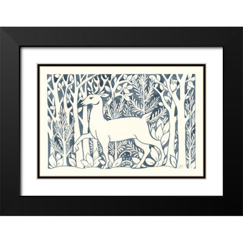 Forest Life V Black Modern Wood Framed Art Print with Double Matting by Thomas, Miranda